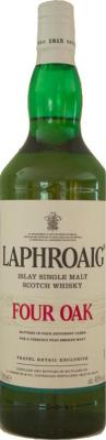 Laphroaig Four Oak Four Oak Ex-Bourbon QC Virgin American European Oak Travel Retail Exclusive 40% 1000ml