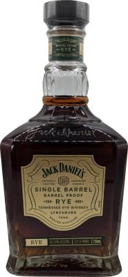 Jack Daniel's Single Barrel Barrel Proof Rye New American Oak Barrel 63.75% 750ml