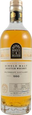 Miltonduff 1990 BR Single Cask Refill Hogshead 53.2% 700ml