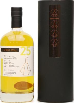 Give n Tell 1992 SprS Ex-Bourbon Barrel 51.4% 700ml