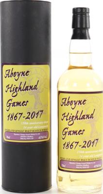Aboyne Highland Games 14yo SV 150th Anniversary Dram Aboyne Highland Games 43% 700ml