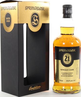 Springbank 21yo Single Cask Oloroso Sherry Butt 49.8% 750ml