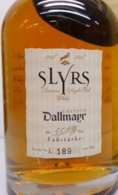 Slyrs 2008 Edition Dallmayr Bavarian Single Malt 3yo New American Oak Casks #564 55.6% 700ml