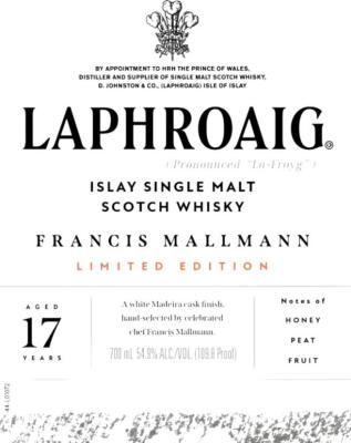 Laphroaig 17yo Single Cask White Madeira Finish Francis Mallmann 54.9% 700ml