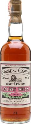 Glenlivet 1938 GM George & J.G. Smith's 40% 750ml