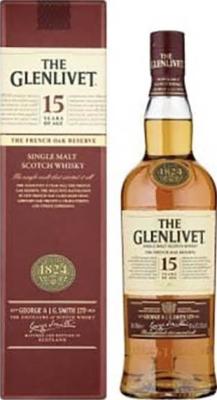 Glenlivet 15yo Single Malt Scotch Whisky 40% 1000ml