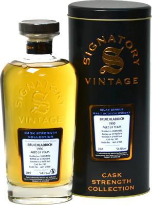 Bruichladdich 1990 SV Cask Strength Collection Refill Butt #182 54.6% 700ml