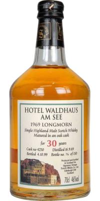 Longmorn 1969 SV Vintage Collection Dumpy Oak Cask #4250 Waldhaus am See St. Moritz 46% 700ml