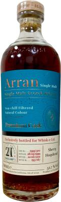 Arran 1999 Sherry Hogshead Whisk-e Ltd 52.7% 700ml