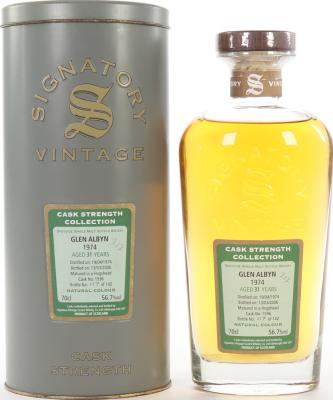 Glen Albyn 1974 SV Cask Strength Collection #1596 56.7% 700ml