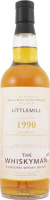 Littlemill 1990 TWhm 23yo Refill Sherry Cask Lindores Whisky Society 49.6% 700ml