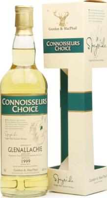 Glenallachie 1999 GM Connoisseurs Choice Refill Bourbon Barrels 43% 700ml
