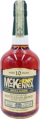Henry McKenna 10yo Single Barrel Bottled in Bond Charred American White Oak #6432 50% 750ml
