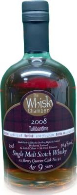 Tullibardine 2008 WCh 9yo ex Sherry Quarter Cask #91 56.4% 500ml