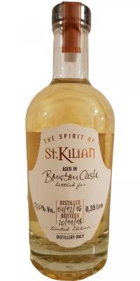 St. Kilian 2016 Handfilled Distillery only Bourbon Cask peated #495 51.6% 350ml