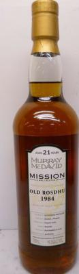 Old Rhosdhu 1984 MM Mission Gold Series Bourbon Viognier Casks 49.3% 700ml