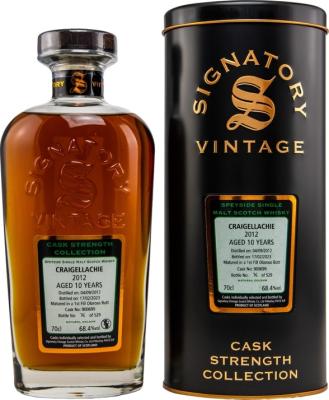 Craigellachie 2012 SV Cask Strength Collection 1st fill Oloroso Sherry Butt 68.4% 700ml