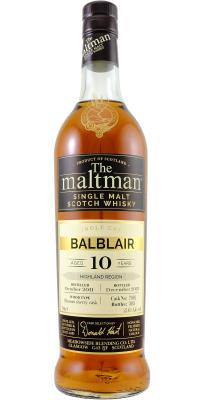 Balblair 2011 MBl Oloroso sherry Cask 52.6% 700ml