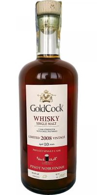 Gold Cock 2008 Private Single Cask #240 Black Stuff Irish Pub 59.5% 700ml