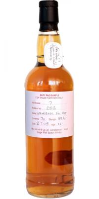 Springbank 2005 Duty Paid Sample For Trade Purposes Only Fresh Sherry Hogshead Rotation 283 59.6% 700ml