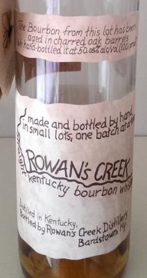 Rowan's Creek Straight Kentucky Bourbon New Charred Oak Barrels Batch 11-88 50.05% 750ml