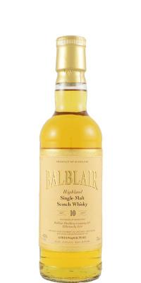 Balblair 10yo GM Licensed Bottling American Hogsheads 43% 350ml