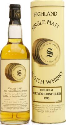 Aultmore 1985 SV Vintage Collection Oak Cask #2904 43% 700ml