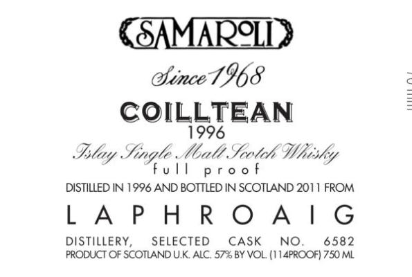 Laphroaig 1996 Sa #6582 57% 750ml