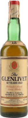 Glenlivet 12yo Seagram Italia S.p.A. Italia Milano 43% 750ml