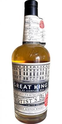 Great King Street Artist's Blend The Unholy Triumvirate Diamant Single Marrying Cask Limited Edition Lowland Grain Whisky #68 49% 750ml