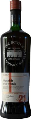 Aberlour 1997 SMWS 54.77 A Spanish spice whack 21yo 53.7% 700ml