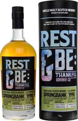 Springbank 1990 RBTW Limited Edition Bourbon #096 48.9% 700ml