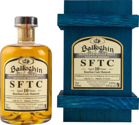 Ballechin 2010 Straight from the Cask Bourbon #331 55% 500ml