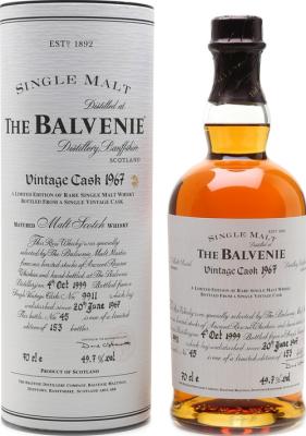 Balvenie 1967 Vintage Cask #9909 49.7% 700ml