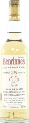 Benrinnes 1984 BF Sherry Butt #2273 51% 700ml