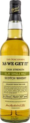 As We Get It Nas IM Islay Single Malt 61.2% 700ml