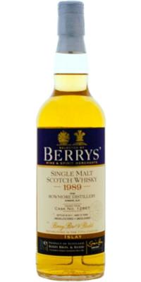 Bowmore 1989 BR Berrys Refill Sherry #12867 53.7% 700ml