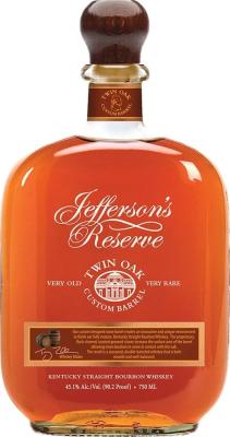 Jefferson's Reserve Twin Oak Custom Barrel Very Old Very Rare 45.1% 750ml