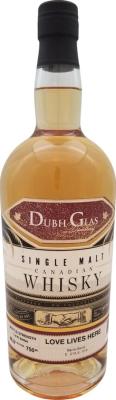 Dubh glass Love Lives Here ex-bourbon barrel and ex-Islay quarter cask 46% 750ml