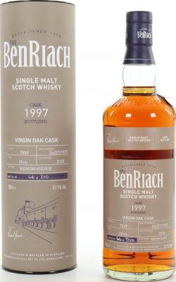BenRiach 1997 Single Cask Bottling Batch 15 Virgin Oak Hogshead #7859 53.1% 700ml