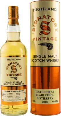 Blair Athol 2007 SV Vintage Collection #2308 43% 700ml