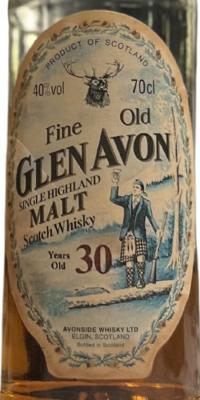Glen Avon 30yo AsW Fine Old Highland Malt Scotch Whisky 40% 700ml
