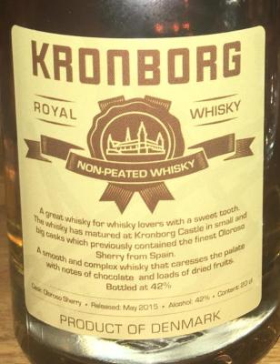 Braunstein Kronborg Royal Whisky Oloroso Sherry 42% 200ml