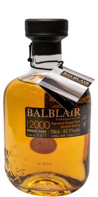 Balblair 2000 Single Cask #1377 57.1% 700ml