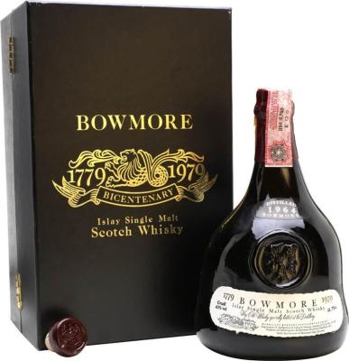 Bowmore 1964 Bicentenary 1779 1979 Auxil 40230 Saint Vincent de tyrosse 43% 750ml