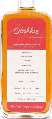 Springbank 1996 Ooki 23yo #583 53.1% 500ml