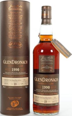 Glendronach 1990 Single Cask Tube 23yo PX Sherry Puncheon #1374 independentspirit.de 52.3% 700ml