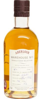 Aberlour 1992 Warehouse #1 Single Cask Selection Bourbon #6491 58.6% 700ml