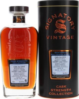 Caol Ila 2010 SV Cask Strength Collection Refill Hogshead Sherry Butt Whisky.de exklusiv 56.9% 700ml