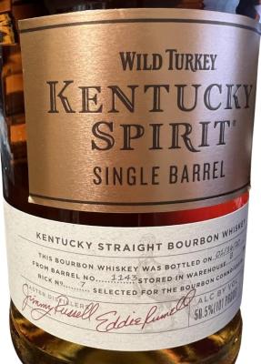 Wild Turkey Kentucky Spirit Single Barrel 50.5% 1000ml